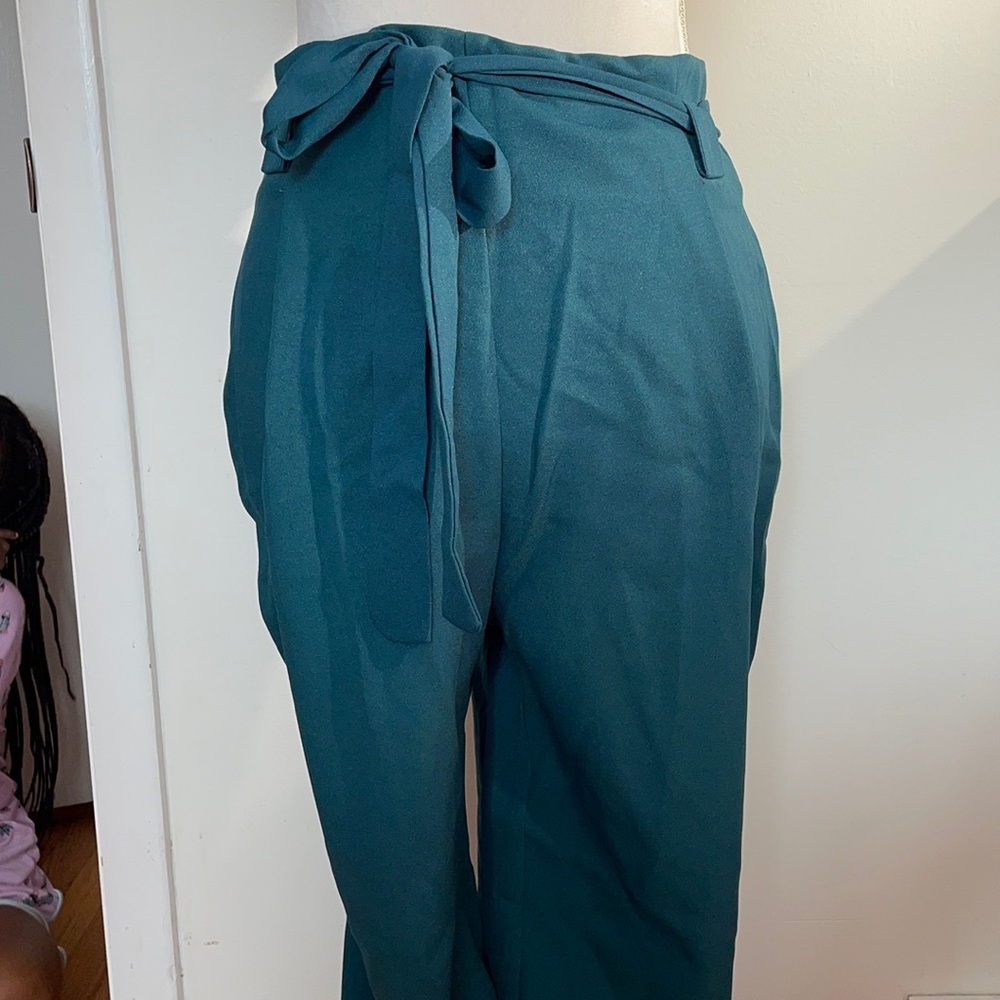 Wide Belted Pants